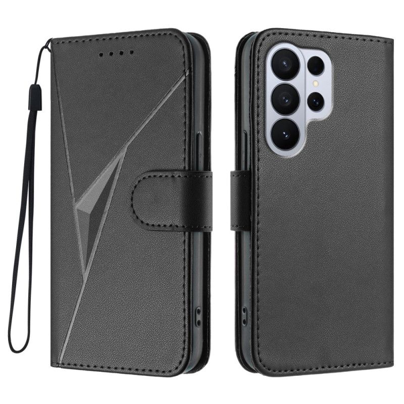 Flip Cover Til Samsung Galaxy S26 Ultra Trekantmønster