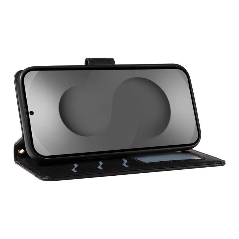 Læder Cover Samsung Galaxy S26 Ultra Quiltet Med Rem Og Skulderrem