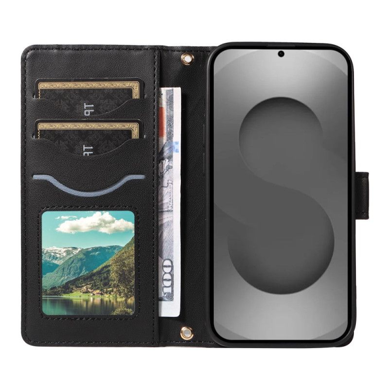 Læder Cover Samsung Galaxy S26 Ultra Quiltet Med Rem Og Skulderrem