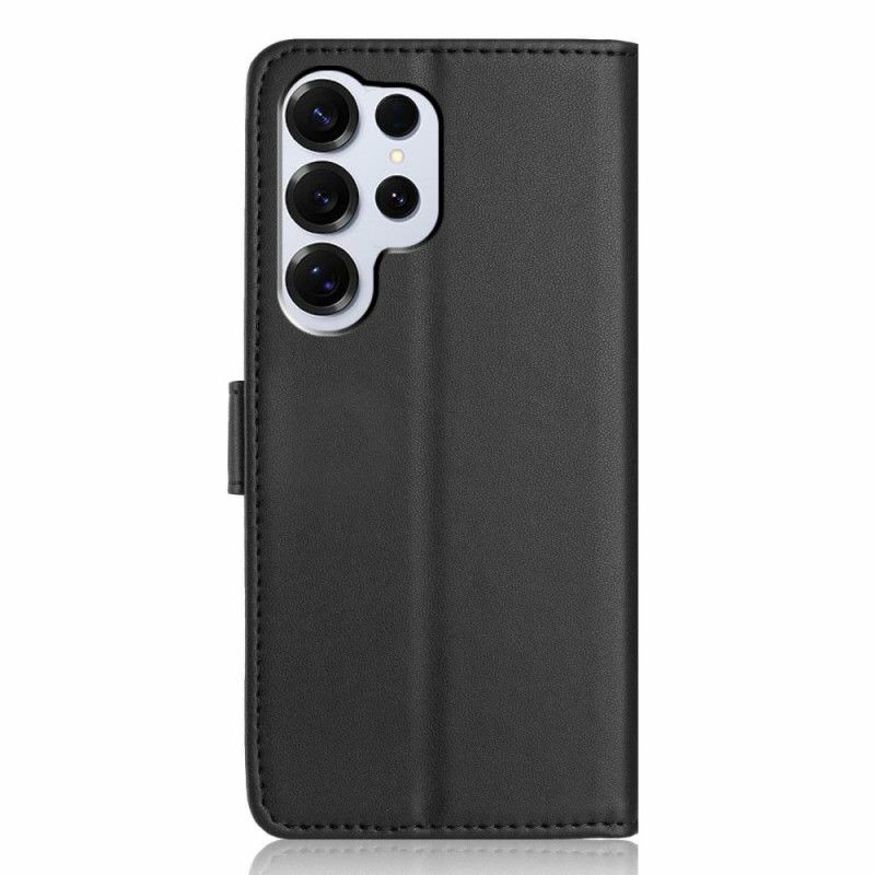 Læder Cover Samsung Galaxy S26 Ultra Telefon Etui Ensfarvet