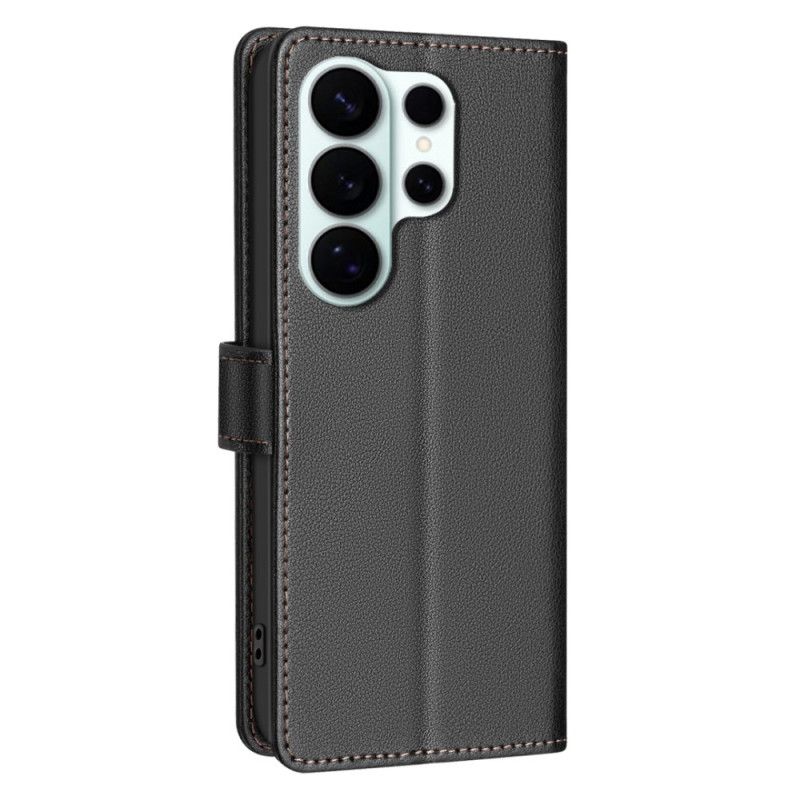 Læder Cover Samsung Galaxy S26 Ultra Telefon Etui Klassisk Binfen-farve