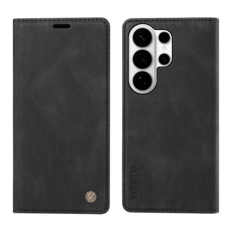 Læder Cover Samsung Galaxy S26 Ultra Telefon Etui Yikatu Ruskindseffekt