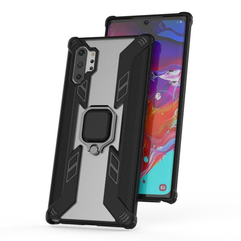 Cover Samsung Galaxy Note 10 Plus Sort Mobilcover Kriger Med Ring