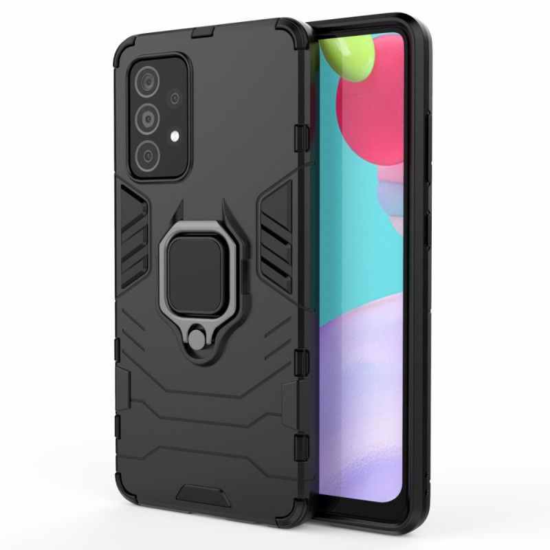 Cover Samsung Galaxy A52 4G / A52 5G Sort Resistent Ring