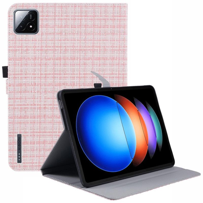 Etui Xiaomi Pad 6s Pro Vævet Mønster