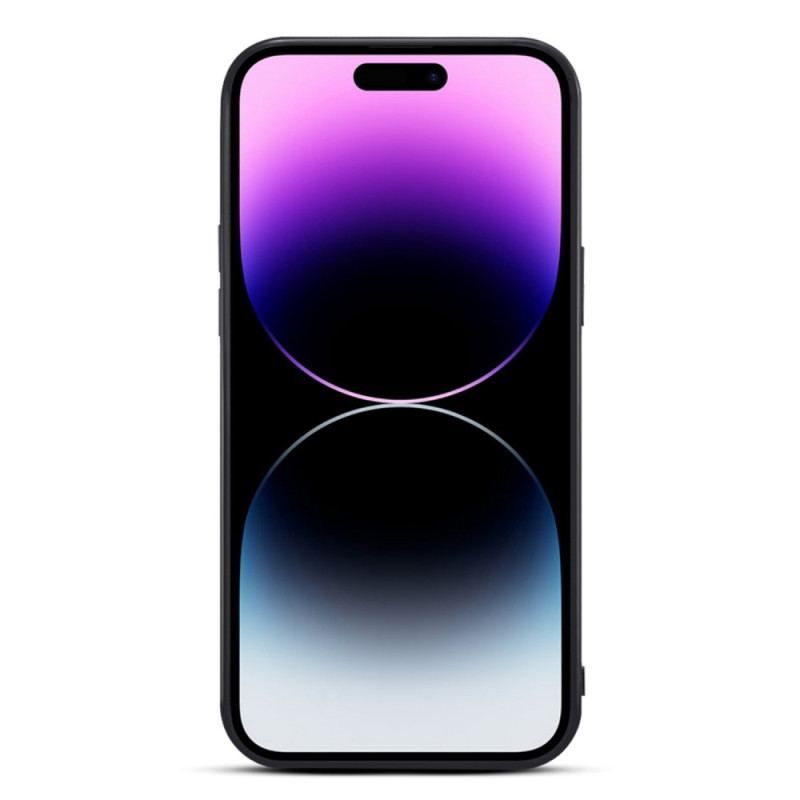 Cover iPhone 14 Pro Kortholder Med Croco-støttestrop