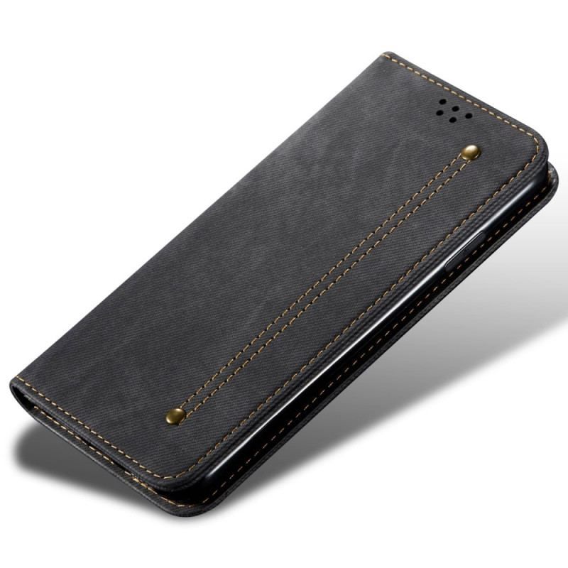 Cover OnePlus Nord 2T 5G Flip Cover Denim Stof