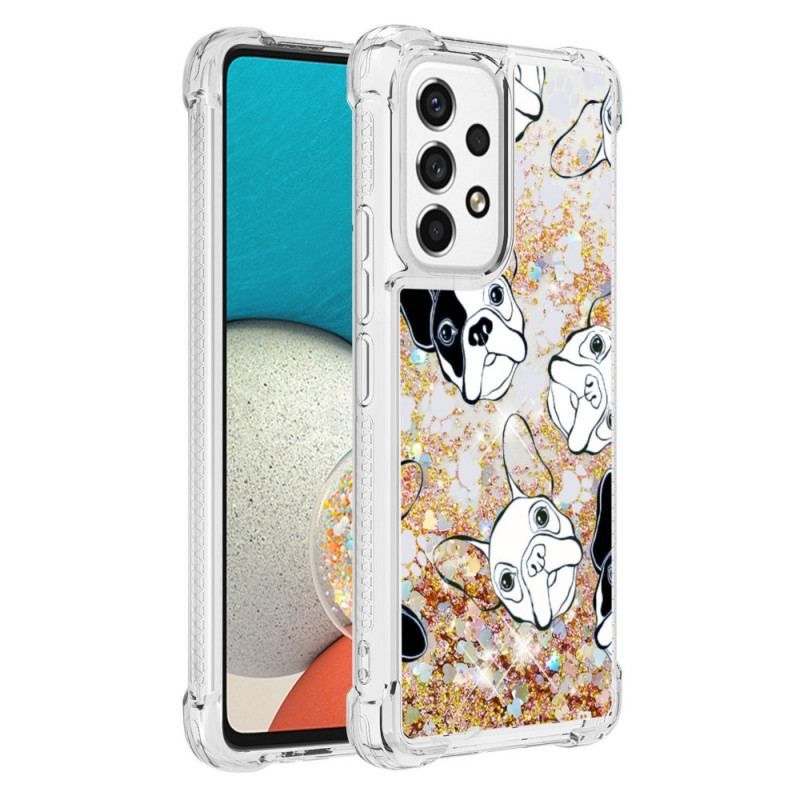 Cover Samsung Galaxy A53 5G Mr Hunde Pailletter