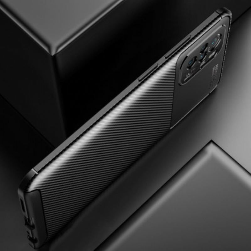 Cover Xiaomi Redmi Note 10 / 10S Fleksibel Kulfibertekstur
