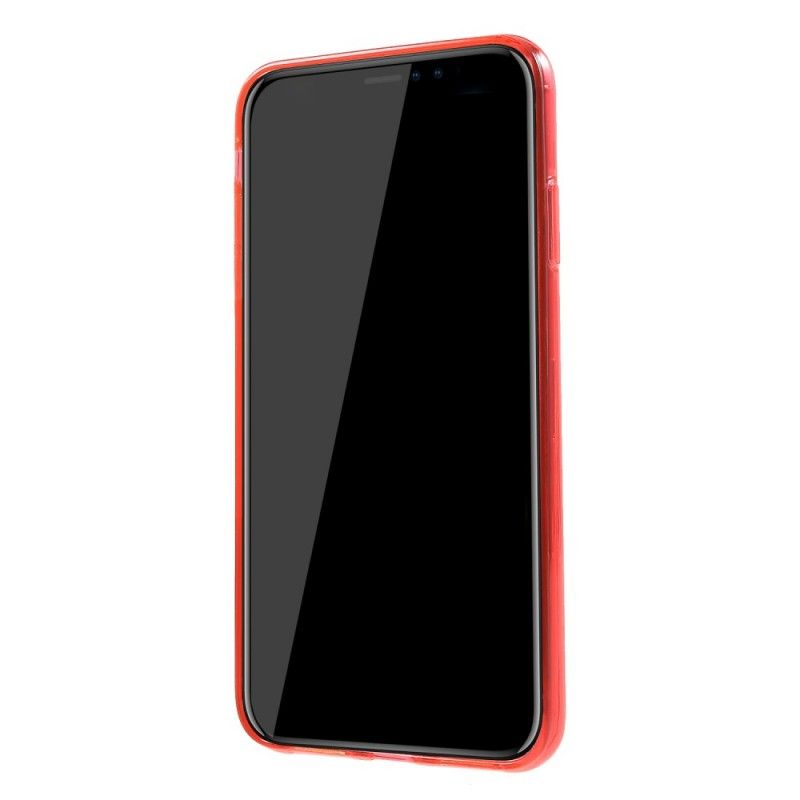Cover iPhone XS Max Gennemsigtig Gennemsigtig Farvet Silikone