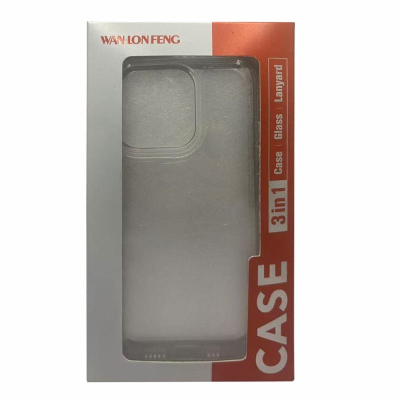 Cover Realme C75 Transparent Med Skærmbeskytter I Hærdet Glas