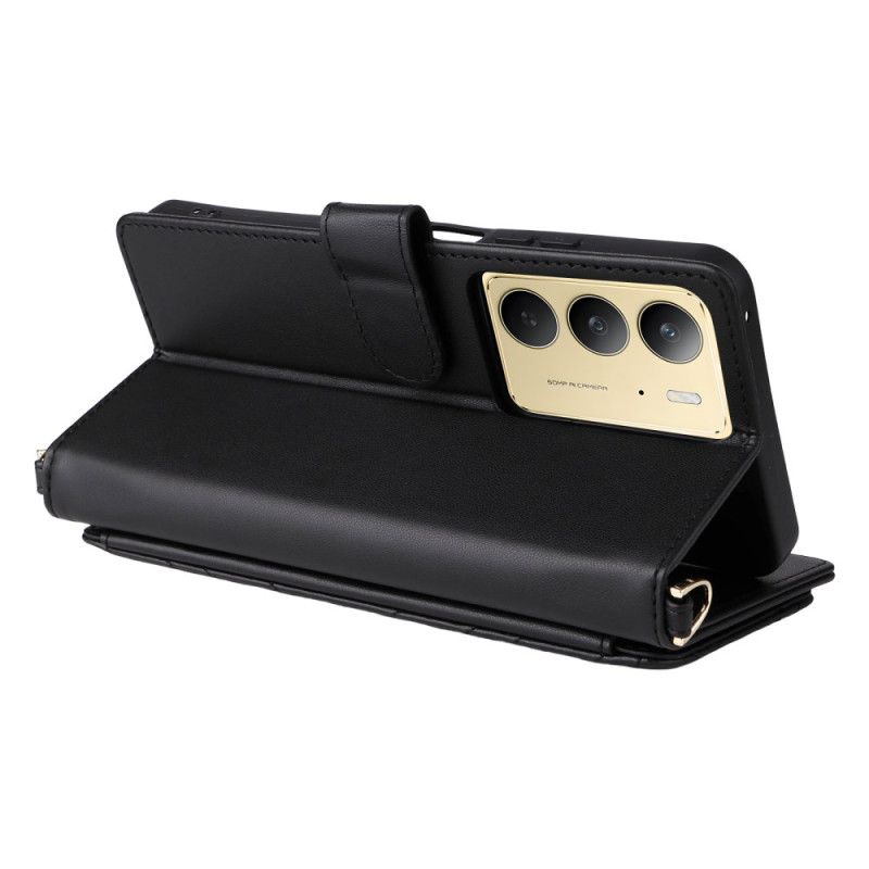 Flip Cover Realme C75 Premium Design Med Rem Og Skulderrem