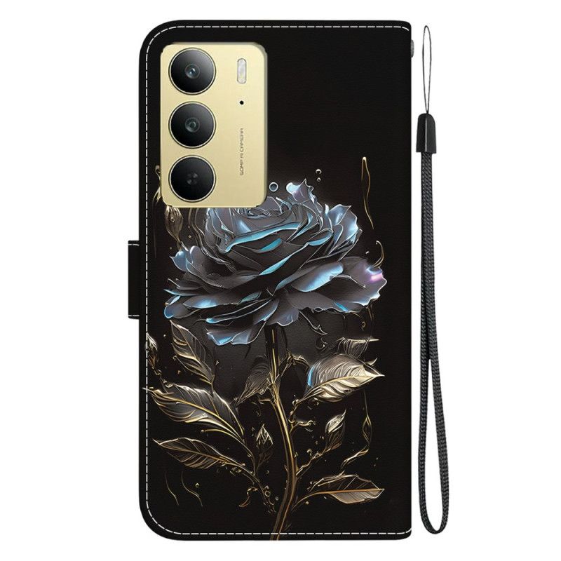 Flip Cover Realme C75 Sort Rose