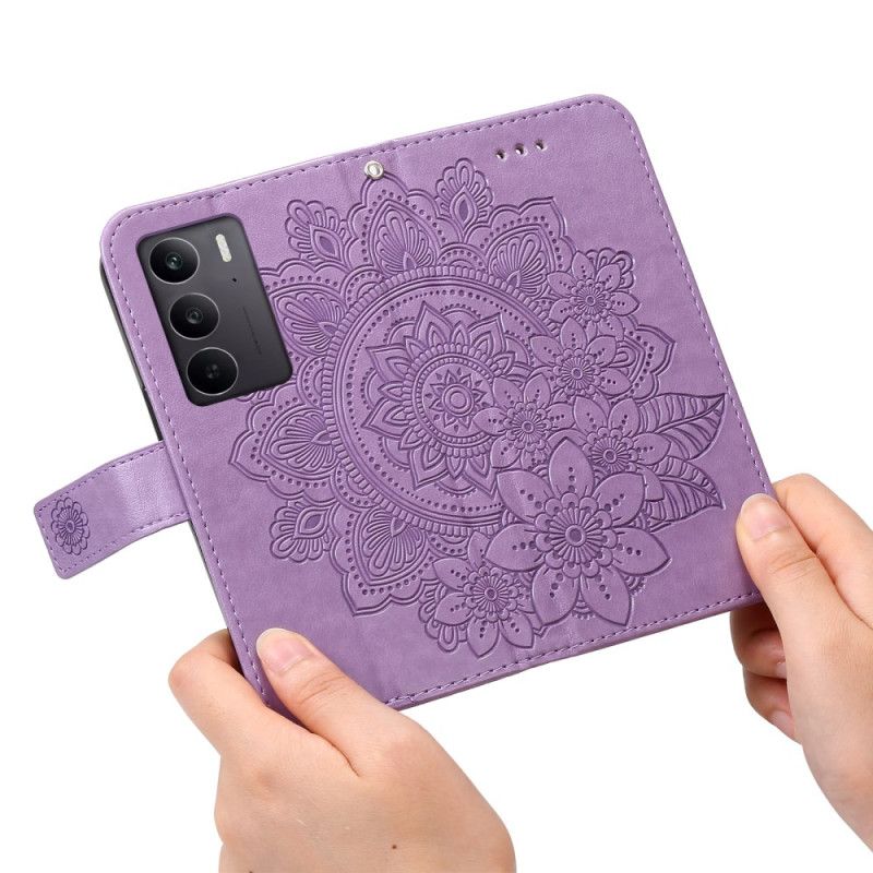 Læder Cover Realme C75 Mandala-print