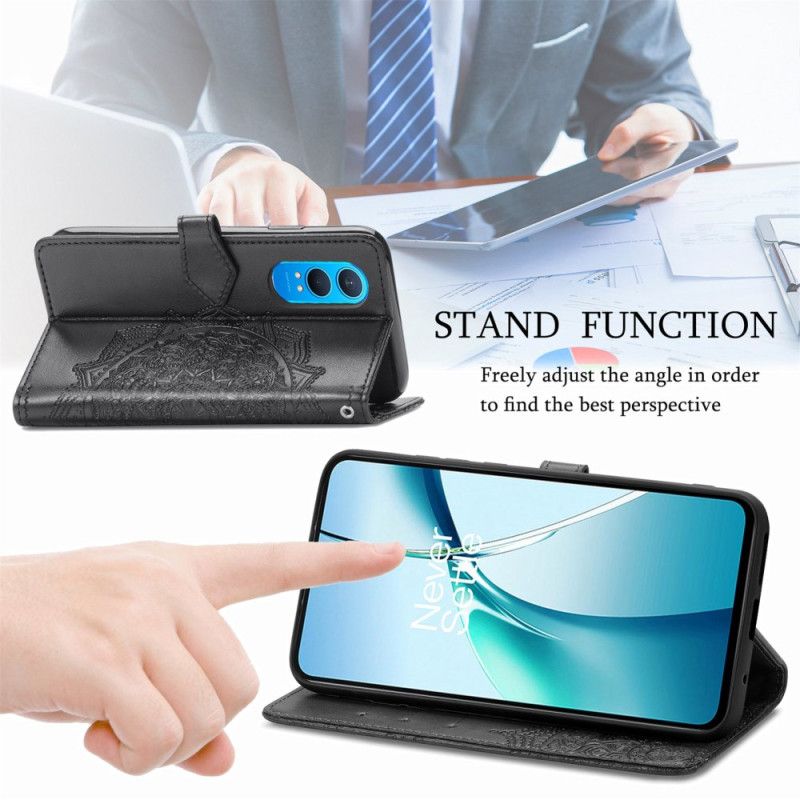 Læder Cover Realme C75 Telefon Etui Barokmandala