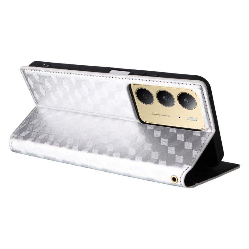 Læder Cover Realme C75 Telefon Etui Diamantmønster