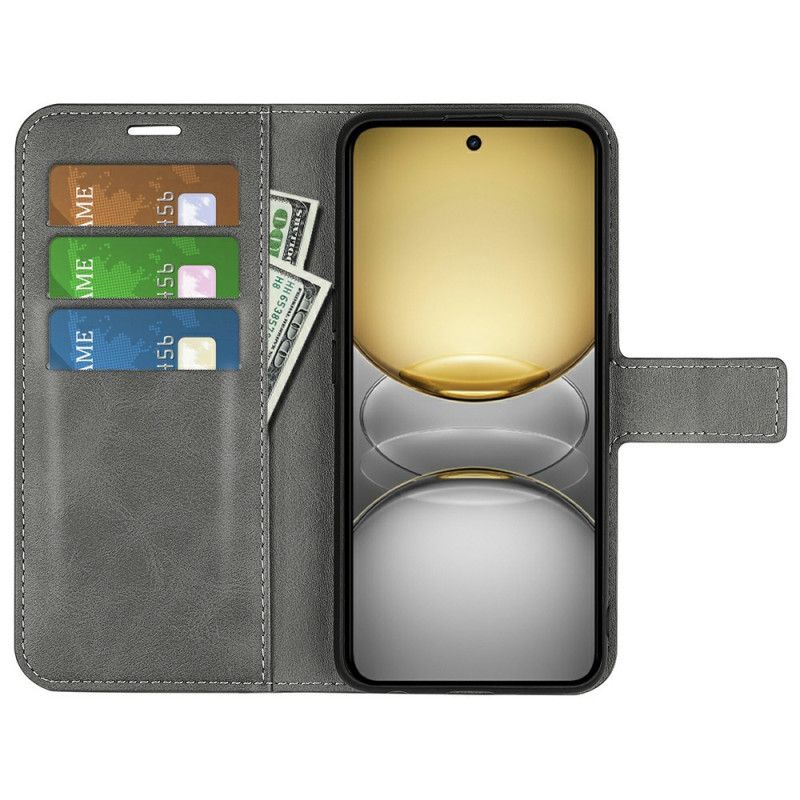 Læder Cover Realme C75 Telefon Etui Læderstil