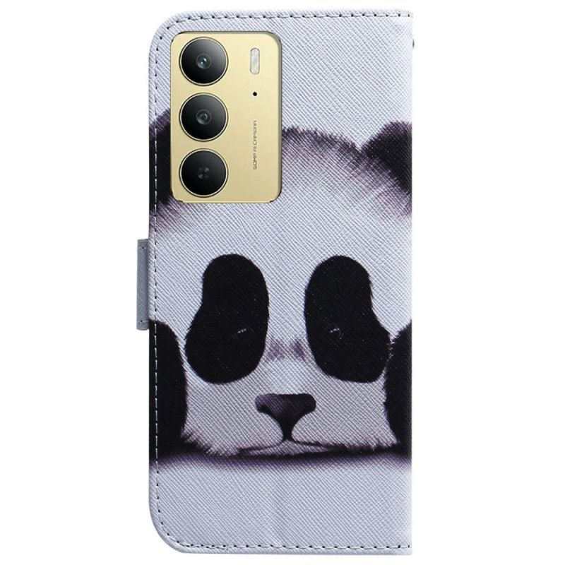 Læder Cover Realme C75 Telefon Etui Panda