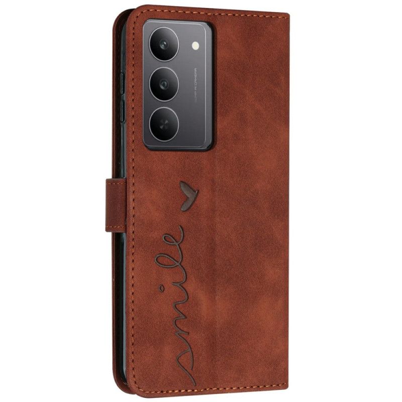 Læder Cover Realme C75 Telefon Etui Smil