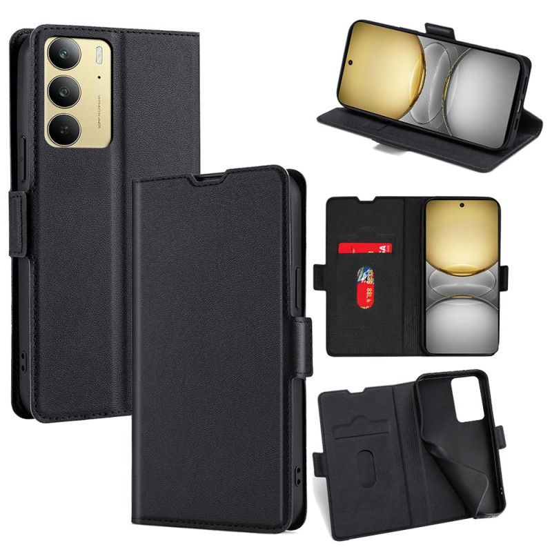 Læder Cover Realme C75 Telefon Etui Ultratynd