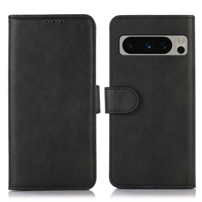 Flip Cover Til Google Pixel 8 Pro Klassisk Lædereffekt