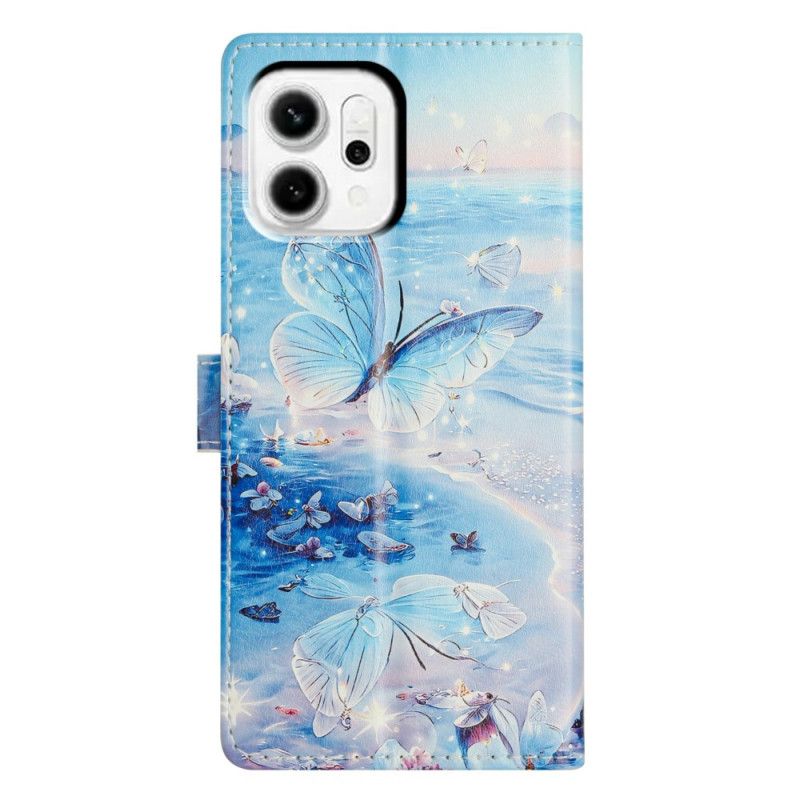 Flip Cover Oppo Reno 14 5g Havsommerfugl
