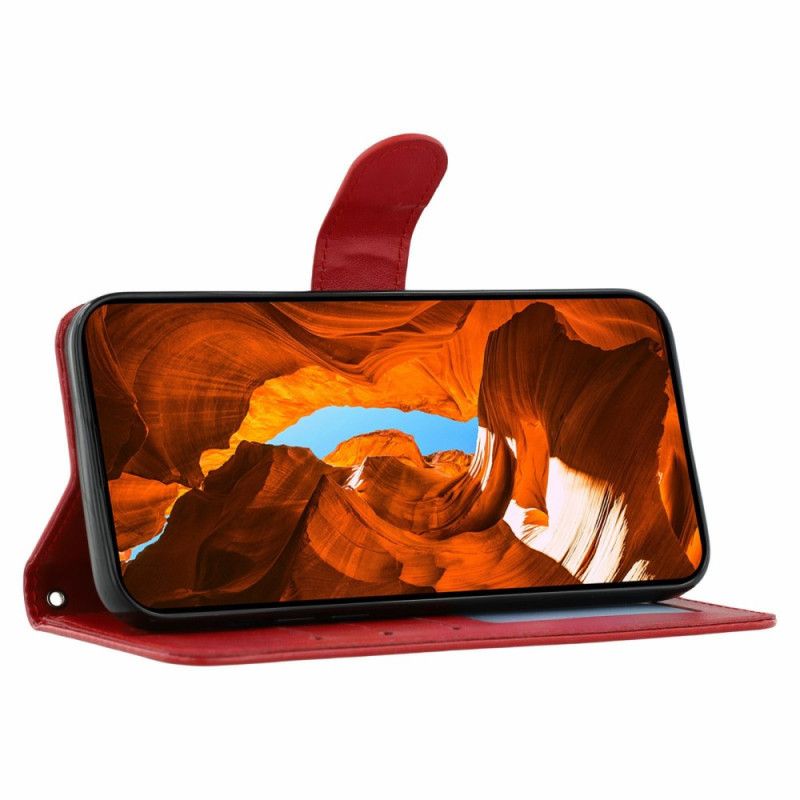 Flip Cover Oppo Reno 14 5g Lædereffekt Med Rem