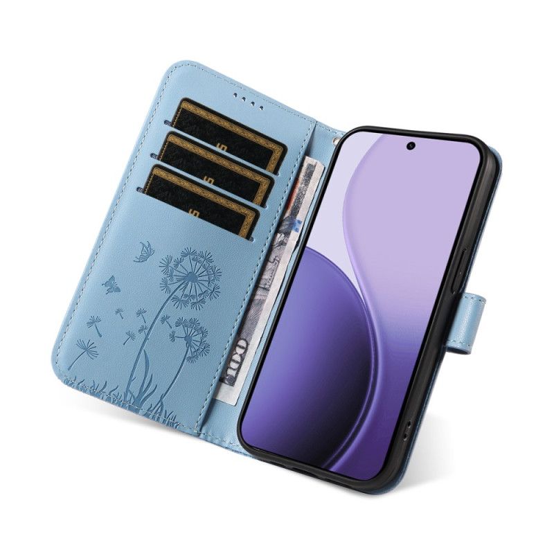 Flip Cover Oppo Reno 14 5g Mælkebøtter Med Rem