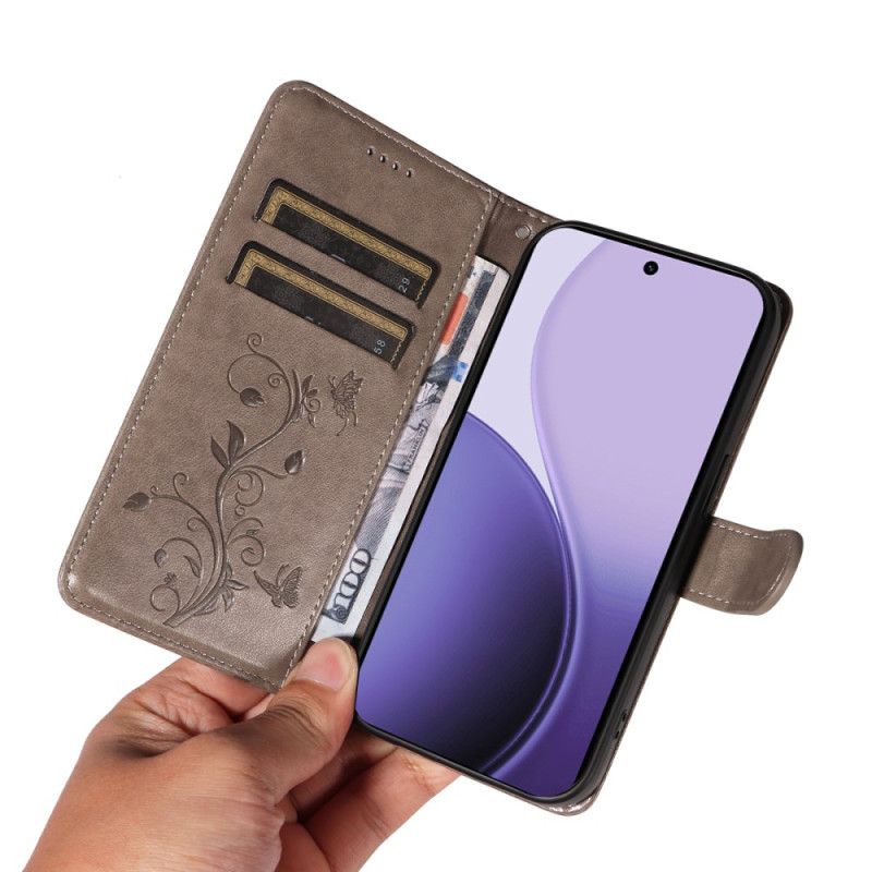 Flip Cover Oppo Reno 14 5g Små Blomster