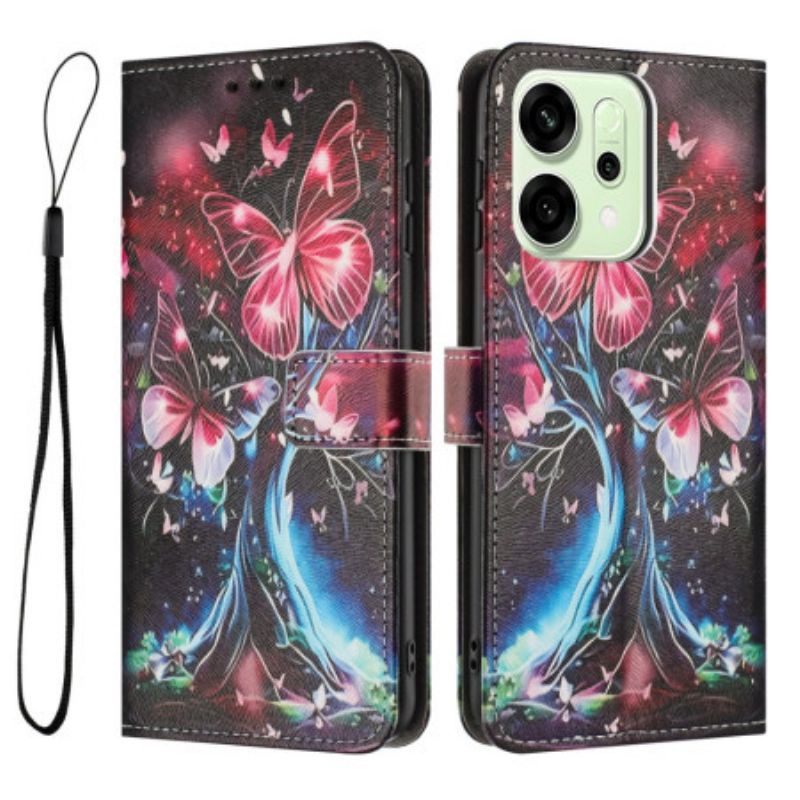 Flip Cover Oppo Reno 14 5g Sommerfugleprint