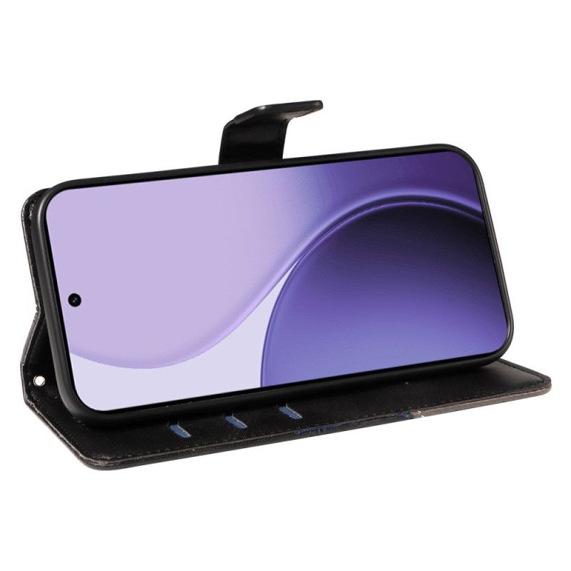 Flip Cover Oppo Reno 14 5g Tofarvede Linjer