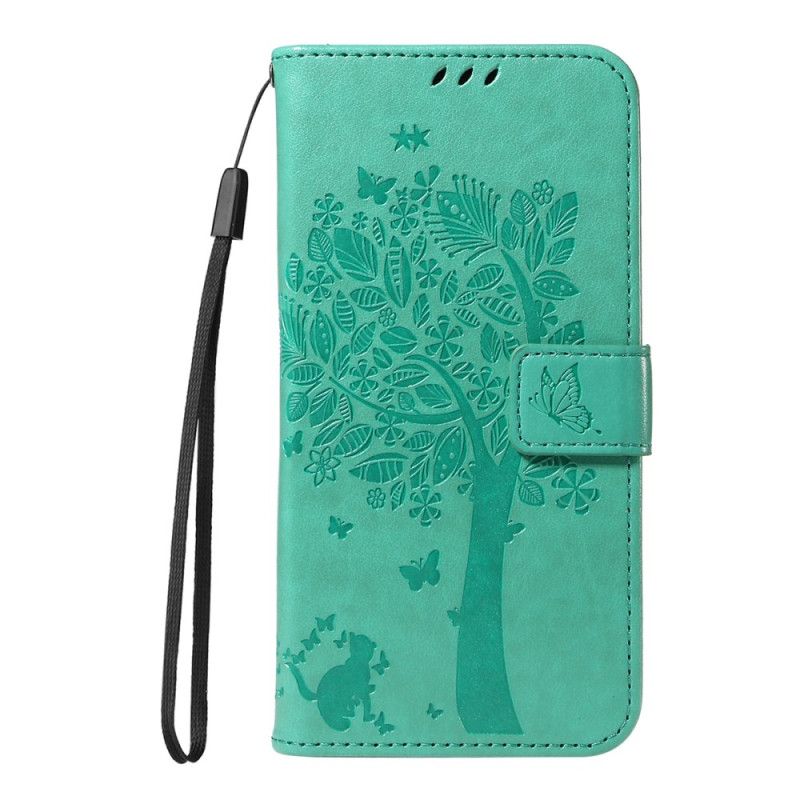 Flip Cover Oppo Reno 14 5g Træ Og Kat