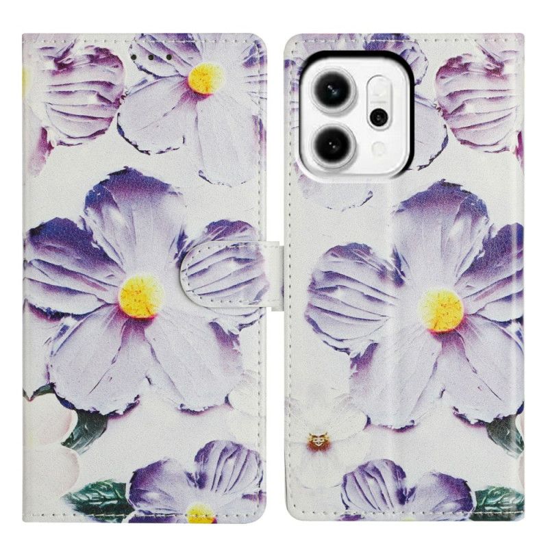 Flip Cover Oppo Reno 14 5g Vintage Blomster