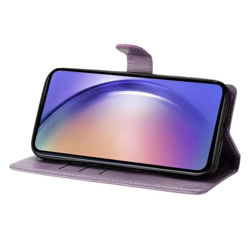 Flip Cover Til Oppo Reno 14 5g Graverede Blomster