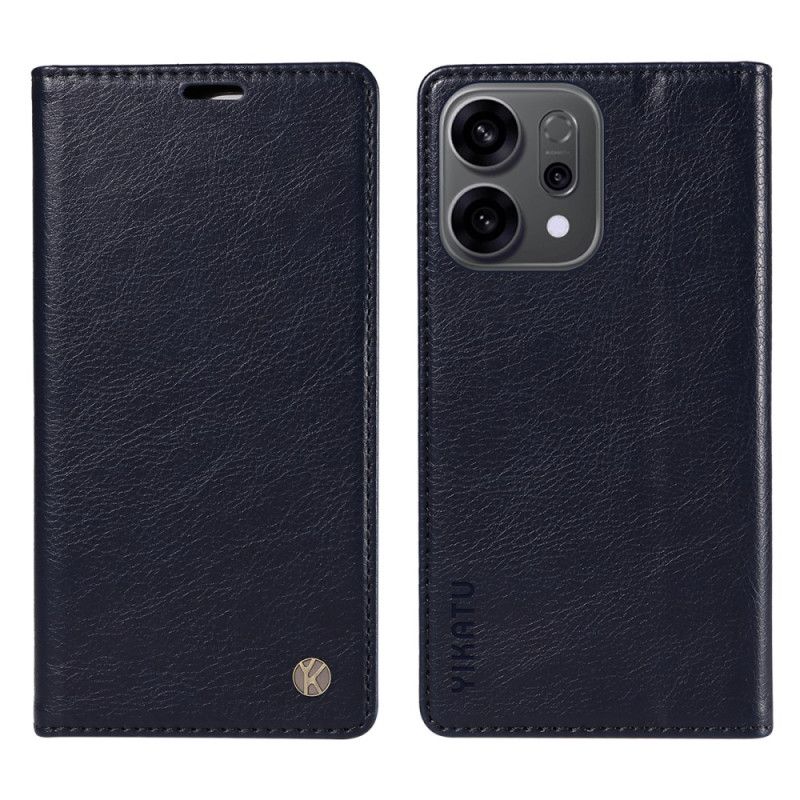 Læder Cover Oppo Reno 14 5g Telefon Etui Klassisk Yikatu
