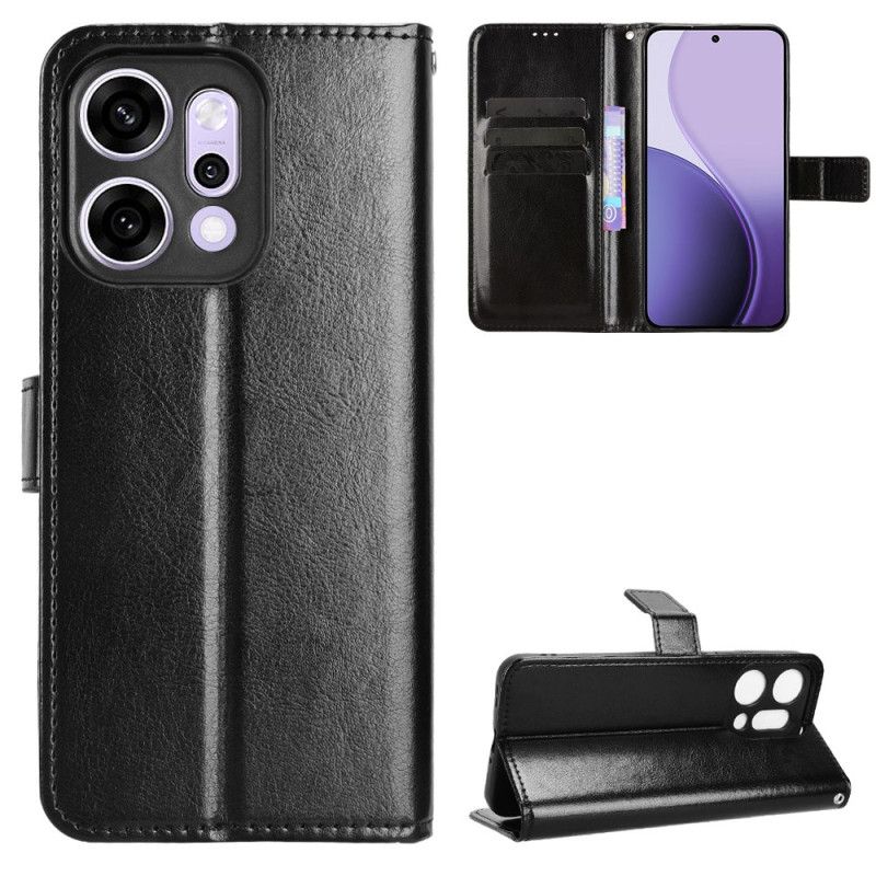 Læder Cover Oppo Reno 14 5g Telefon Etui Prangende Kunstlæder
