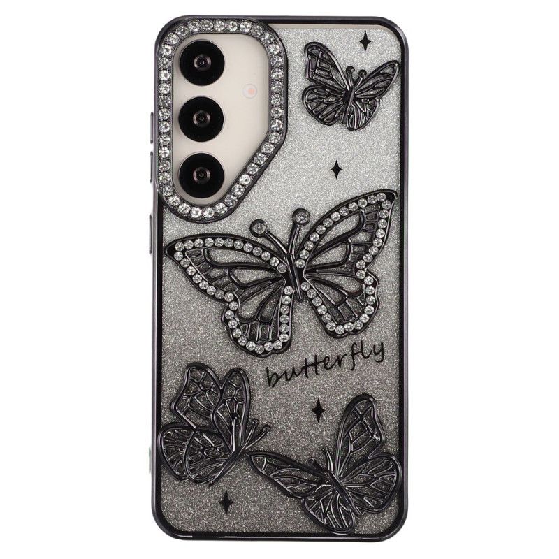 Cover Samsung Galaxy S26 3d Sommerfugle Og Rhinsten