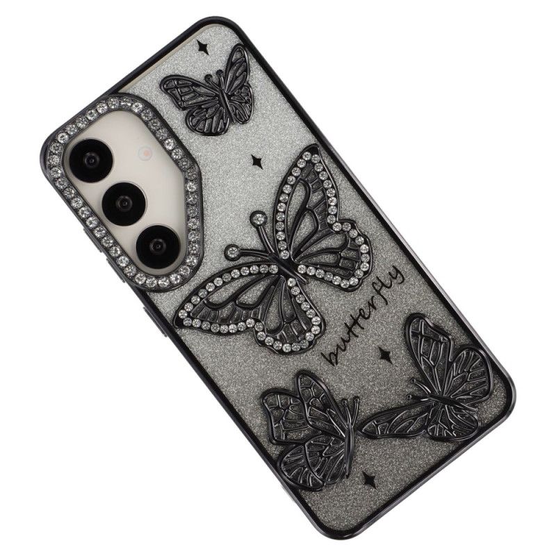 Cover Samsung Galaxy S26 3d Sommerfugle Og Rhinsten