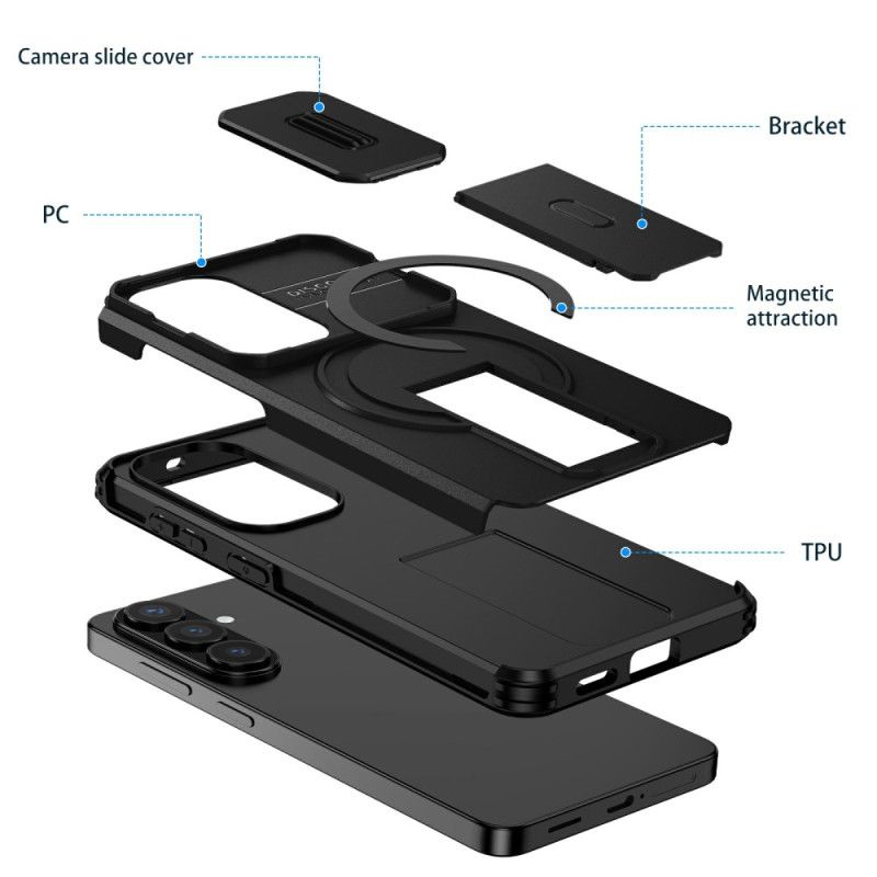 Cover Samsung Galaxy S26 Glidende Magnetisk Støtteben Og Kameradæksel