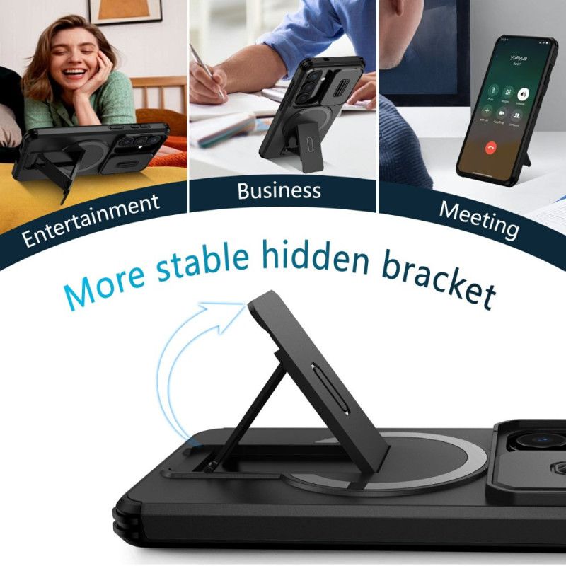 Cover Samsung Galaxy S26 Glidende Magnetisk Støtteben Og Kameradæksel