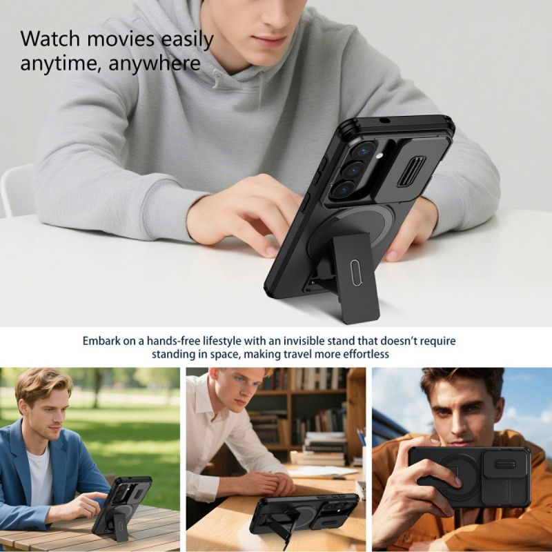 Cover Samsung Galaxy S26 Glidende Magnetisk Støtteben Og Kameradæksel