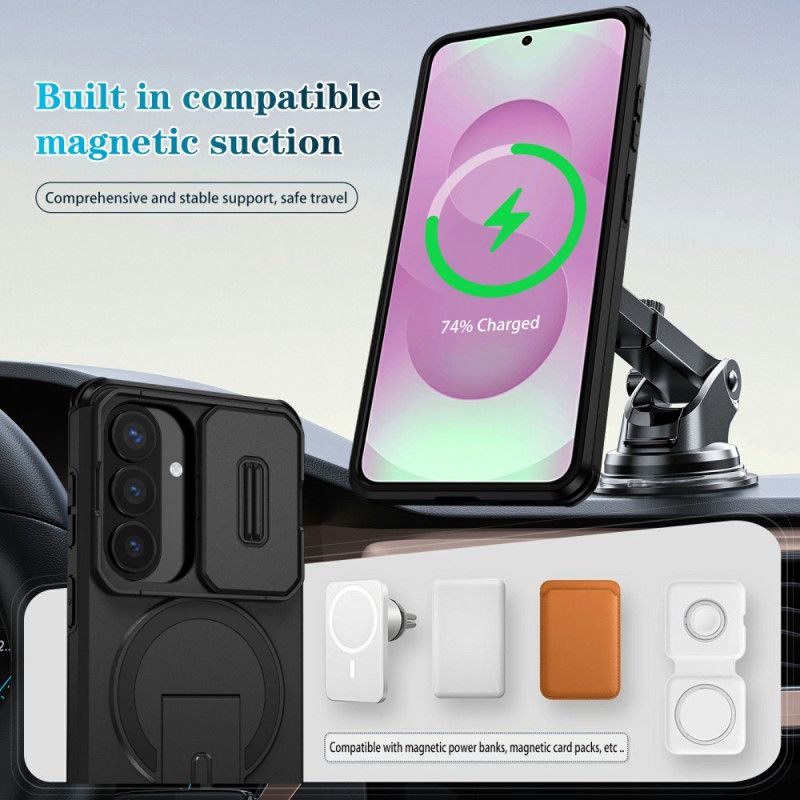 Cover Samsung Galaxy S26 Glidende Magnetisk Støtteben Og Kameradæksel