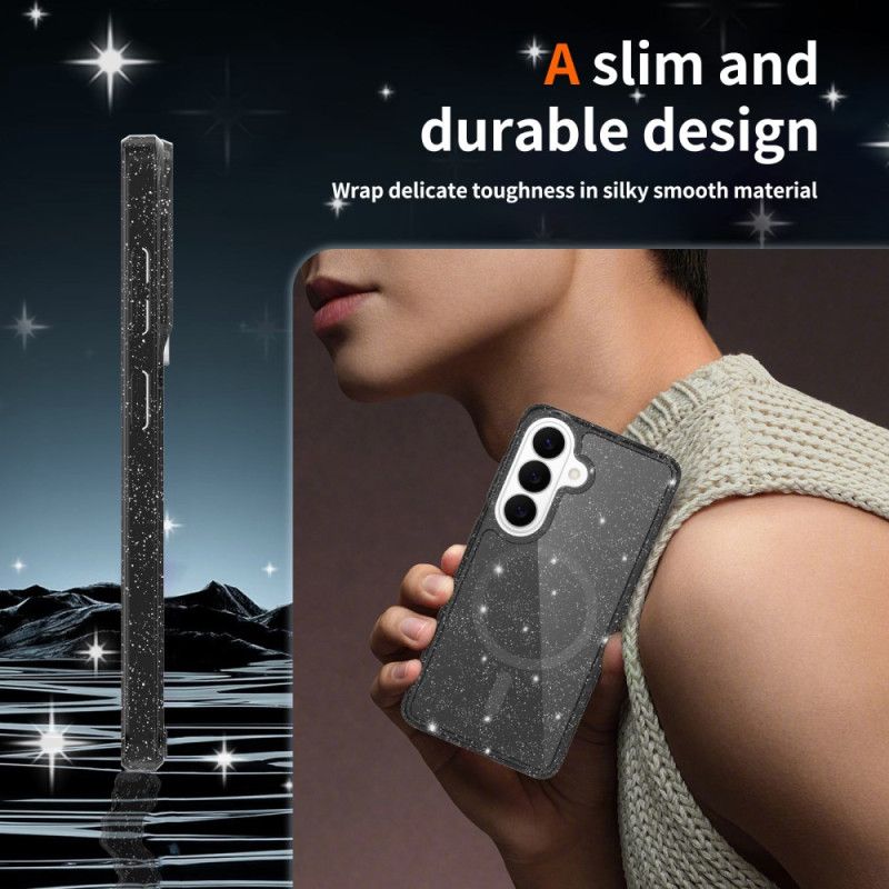 Cover Samsung Galaxy S26 Glitter Magnetisk Pung