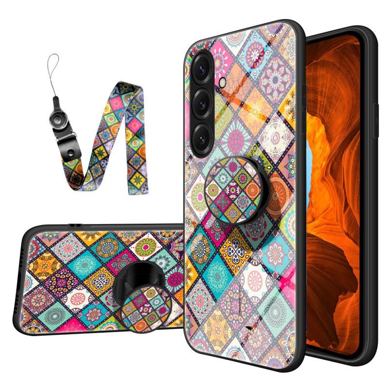 Cover Samsung Galaxy S26 Patchwork-stativ Og Rem