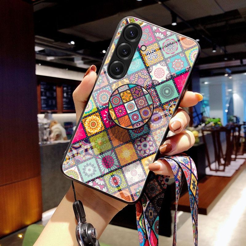 Cover Samsung Galaxy S26 Patchwork-stativ Og Rem