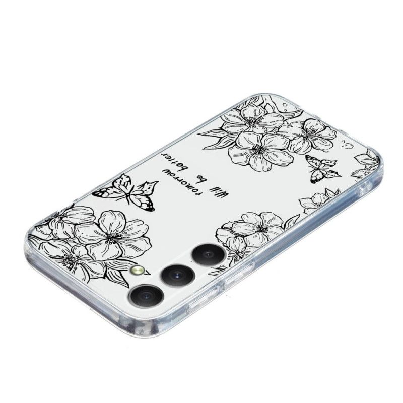 Cover Samsung Galaxy S26 Sorte Blomster
