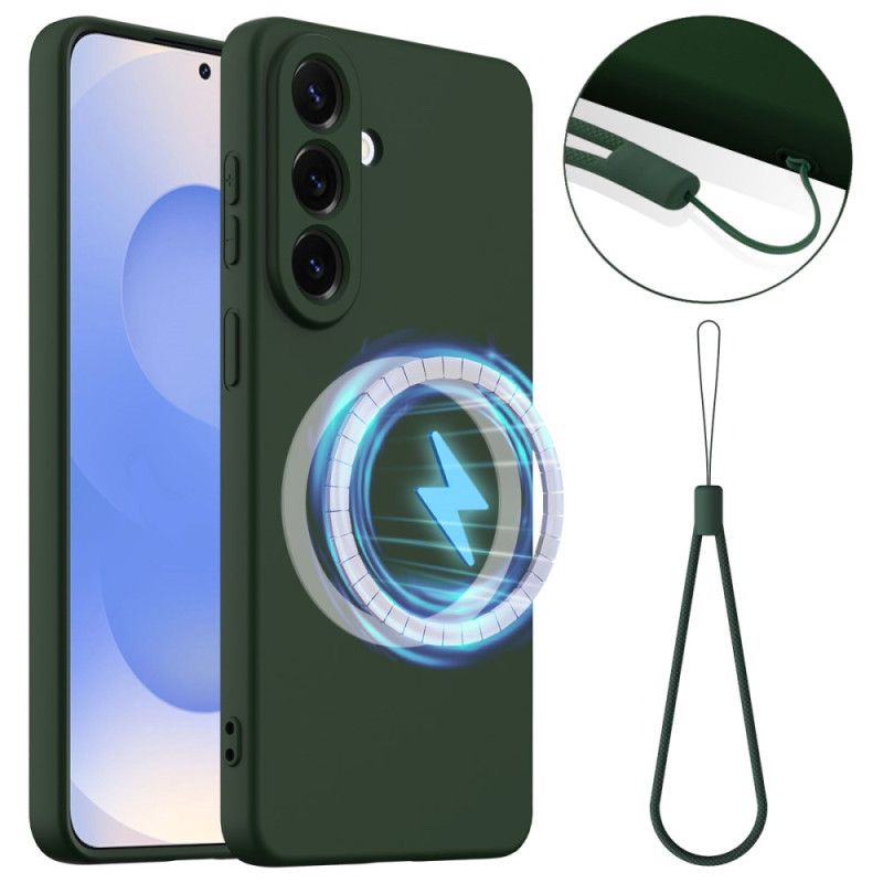 Cover Samsung Galaxy S26 Telefon Etui Flydende Silikone Magnetisk Pung