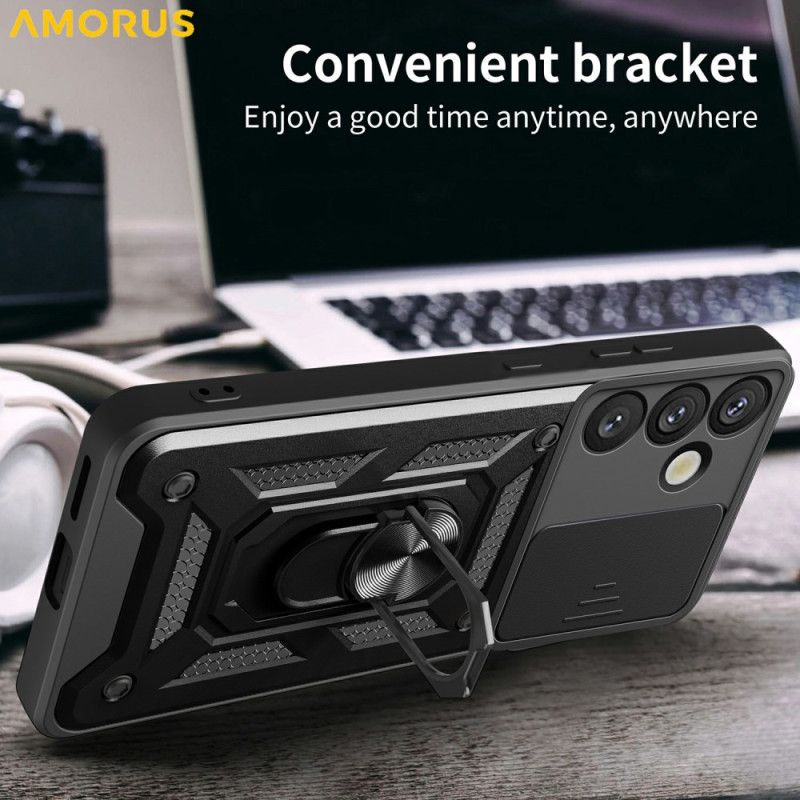 Cover Samsung Galaxy S26 Telefon Etui Glidebeskyttende Kameracover Og Integreret Stativ