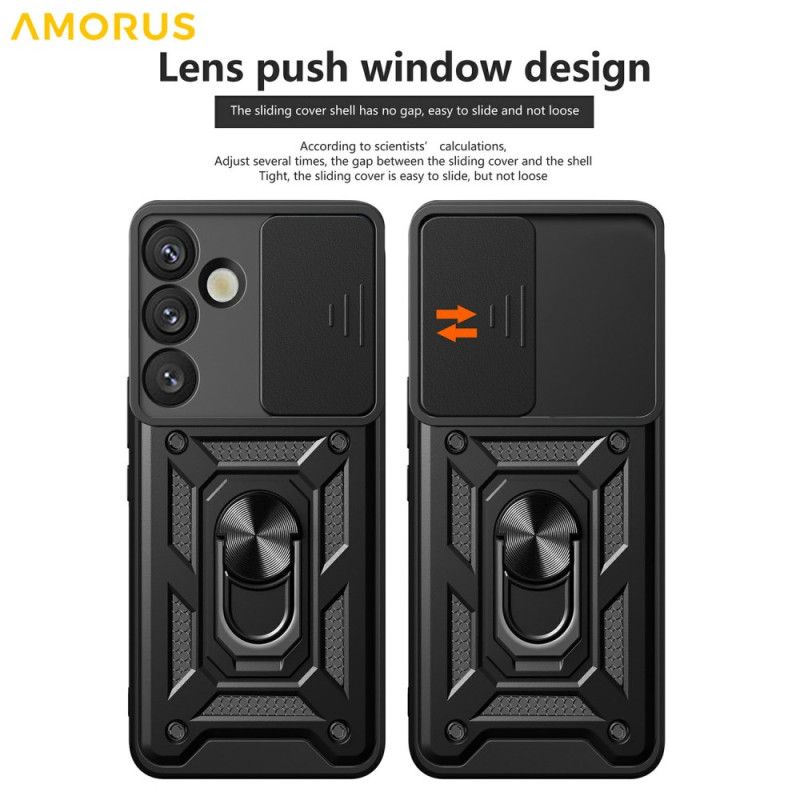 Cover Samsung Galaxy S26 Telefon Etui Glidebeskyttende Kameracover Og Integreret Stativ