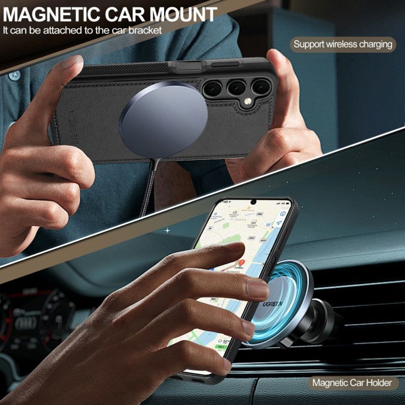 Cover Samsung Galaxy S26 Telefon Etui Magnetisk Lædereffekt Lc.imeeke